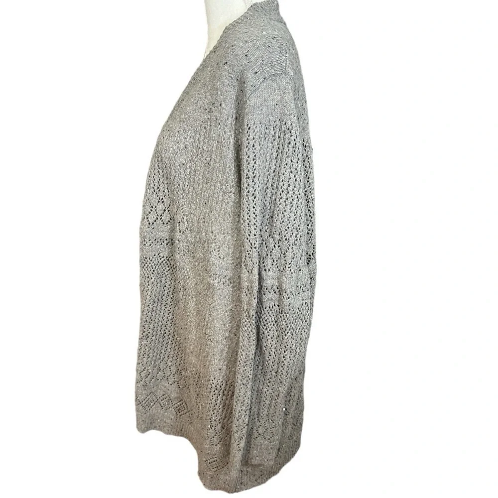 🌸Belle- Gray Knit Long Sweater- Size 3X